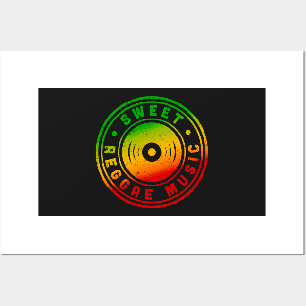 Sweet Reggae Music Rasta Colors Wall Art by rastauniversity